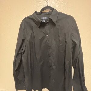 Chaps Women’s  Classic Black Dress Shirt